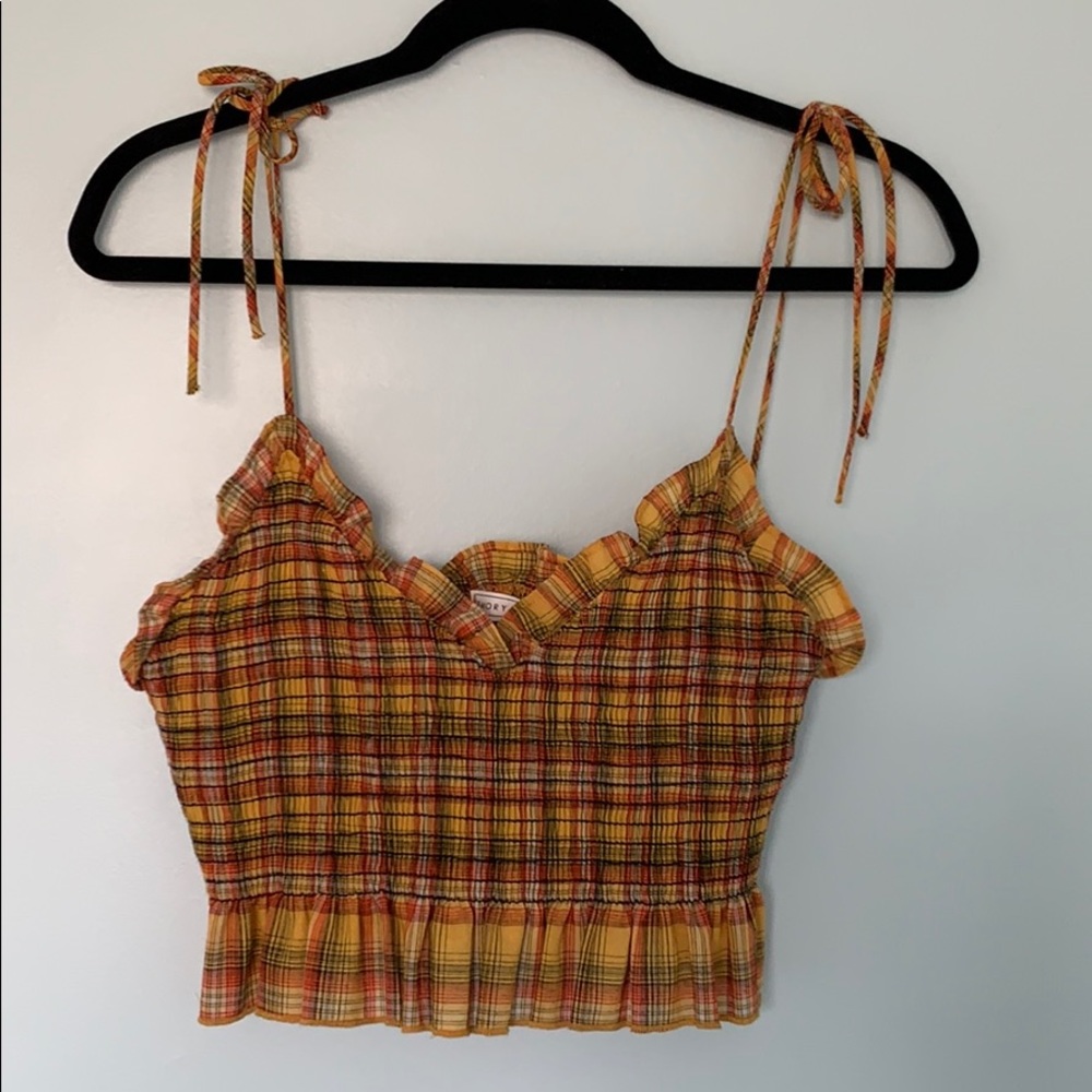Plaid tank top